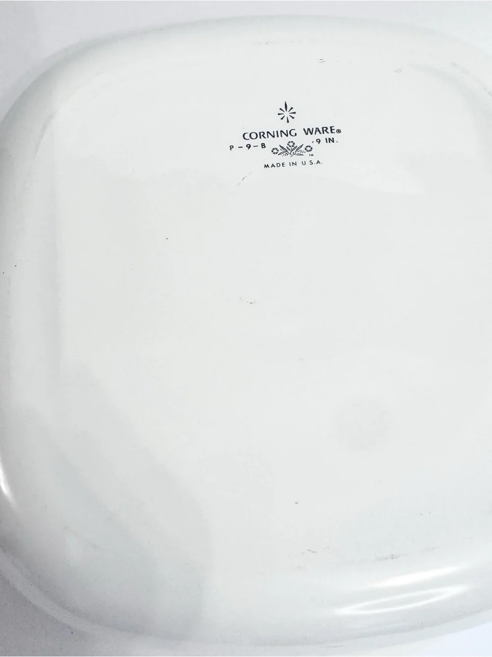 Vintage Corning Wate Corn Flower Blue 9 inch Baking Dish w/Lid